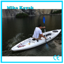 Single Seat Fishing Canoe Kayak Pedal with Rudder & Paddle
